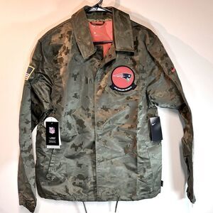 NWT NFL Nike Camouflage New England Patriots Salute To Service Jacket Sz M